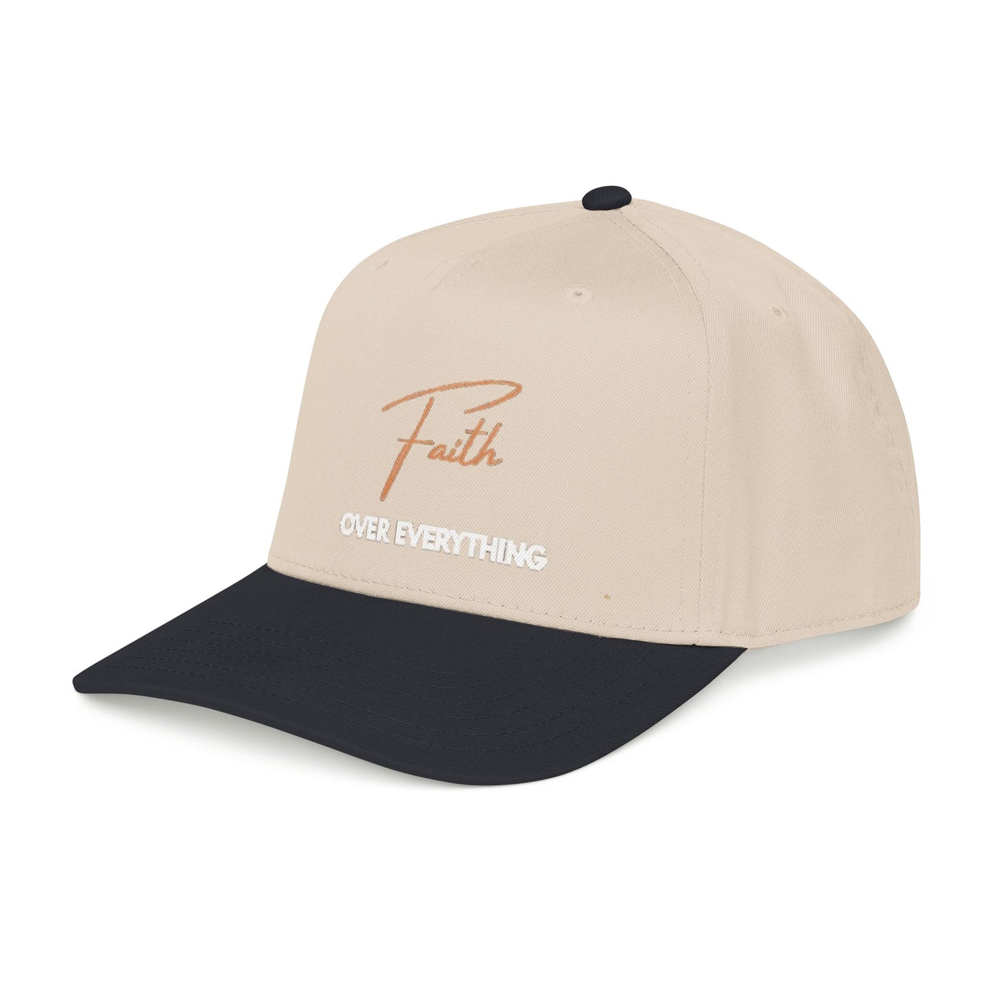 Faith Over Everything Embroidered Mid Profile Hat