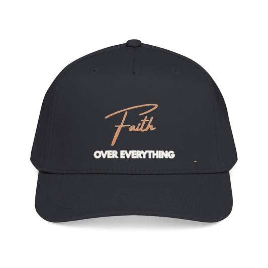 Faith Over Everything Embroidered Mid Profile Hat