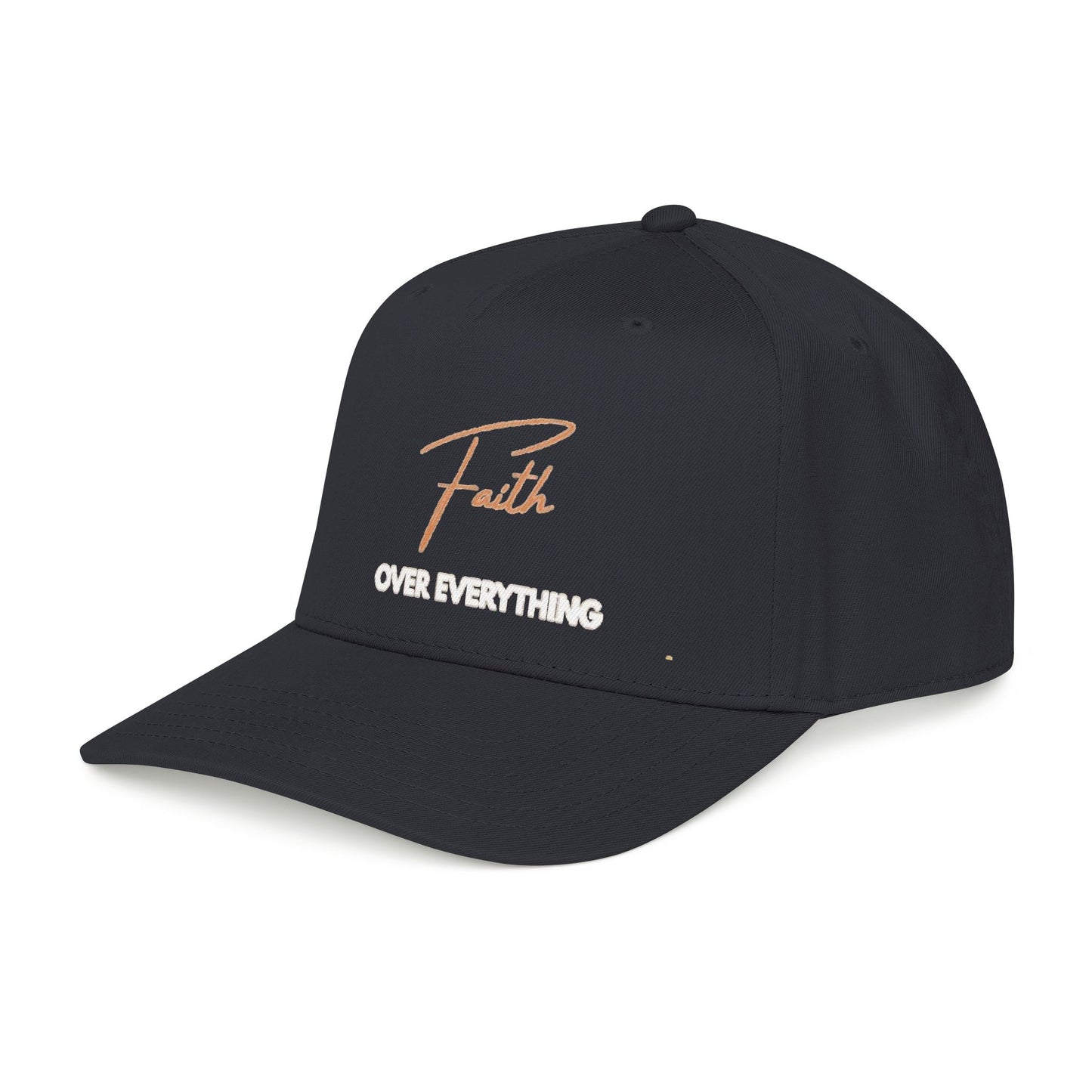 Faith Over Everything Embroidered Mid Profile Hat