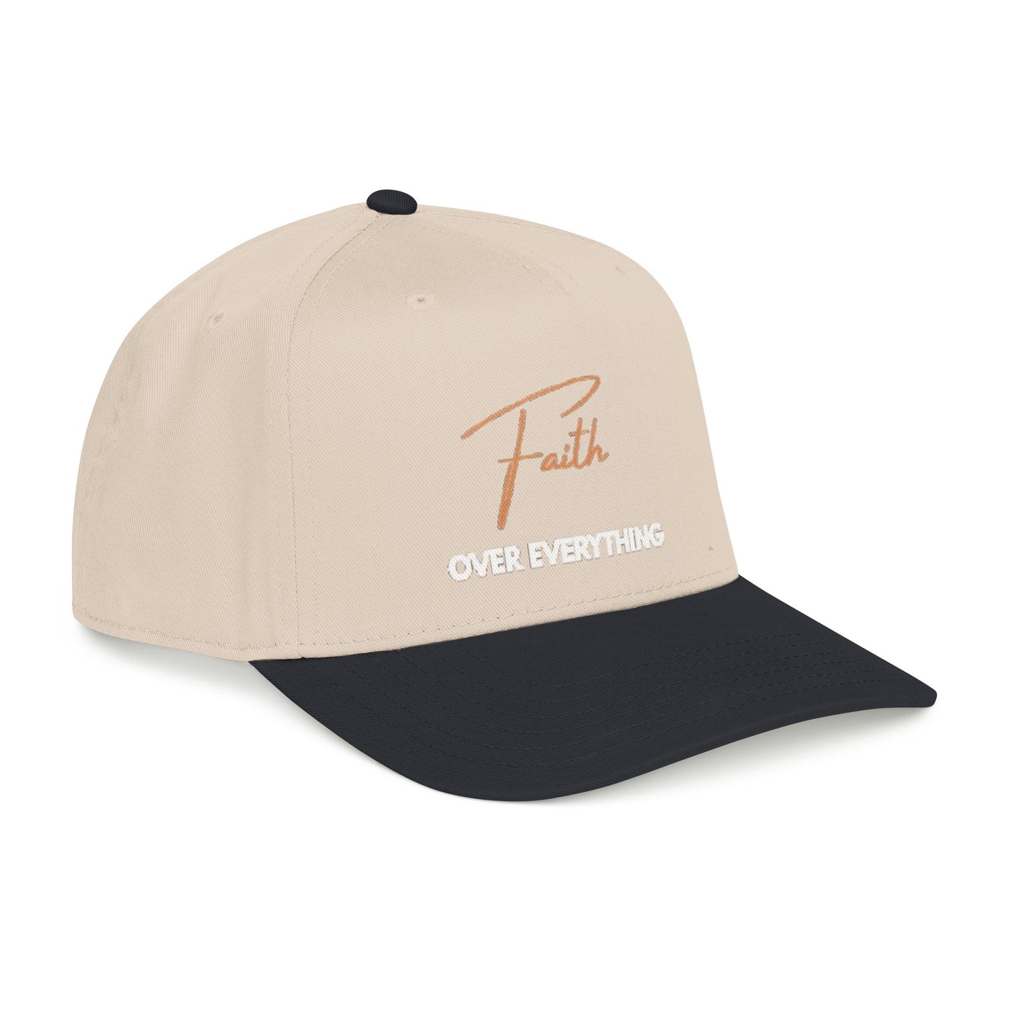Faith Over Everything Embroidered Mid Profile Hat