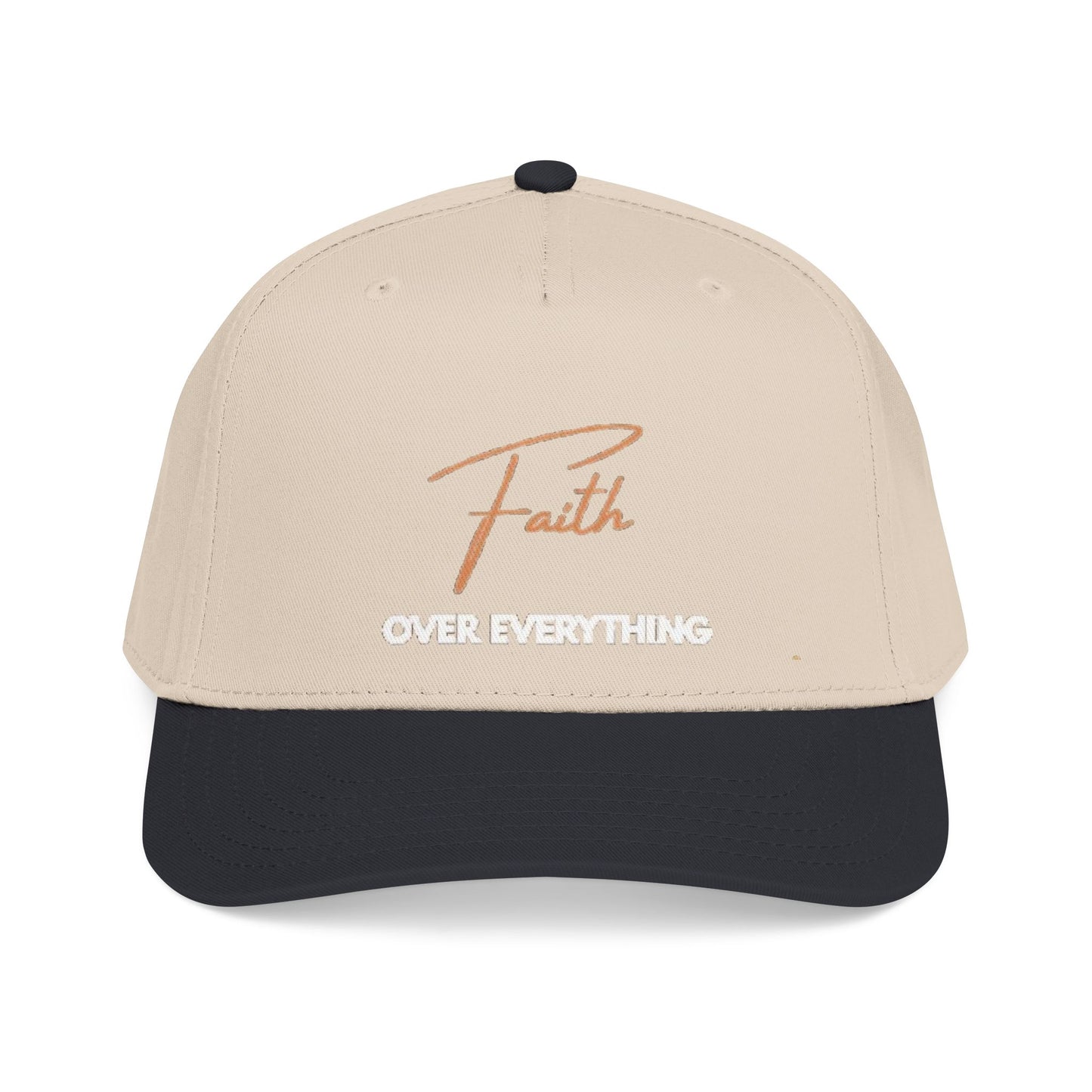 Faith Over Everything Embroidered Mid Profile Hat