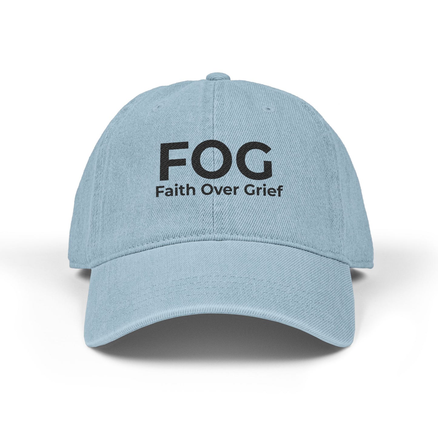 Faith Over Everything™ Denim Embroidered Hat | FOG – Faith Over Grief