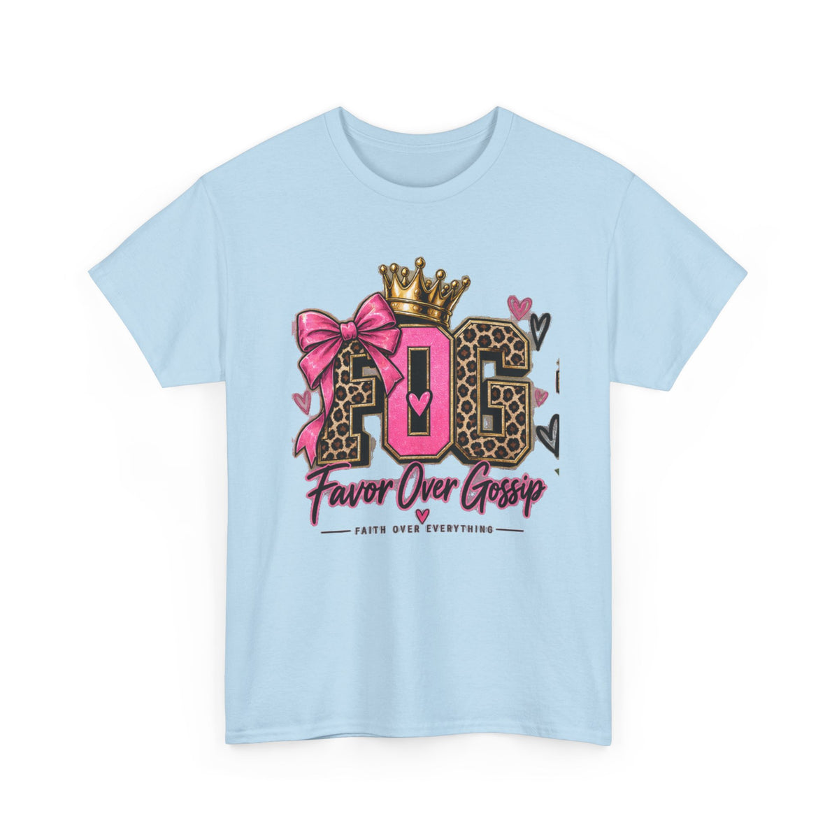 WOW Worship Over Worry Graphic T-Shirt | Christian Faith Tee