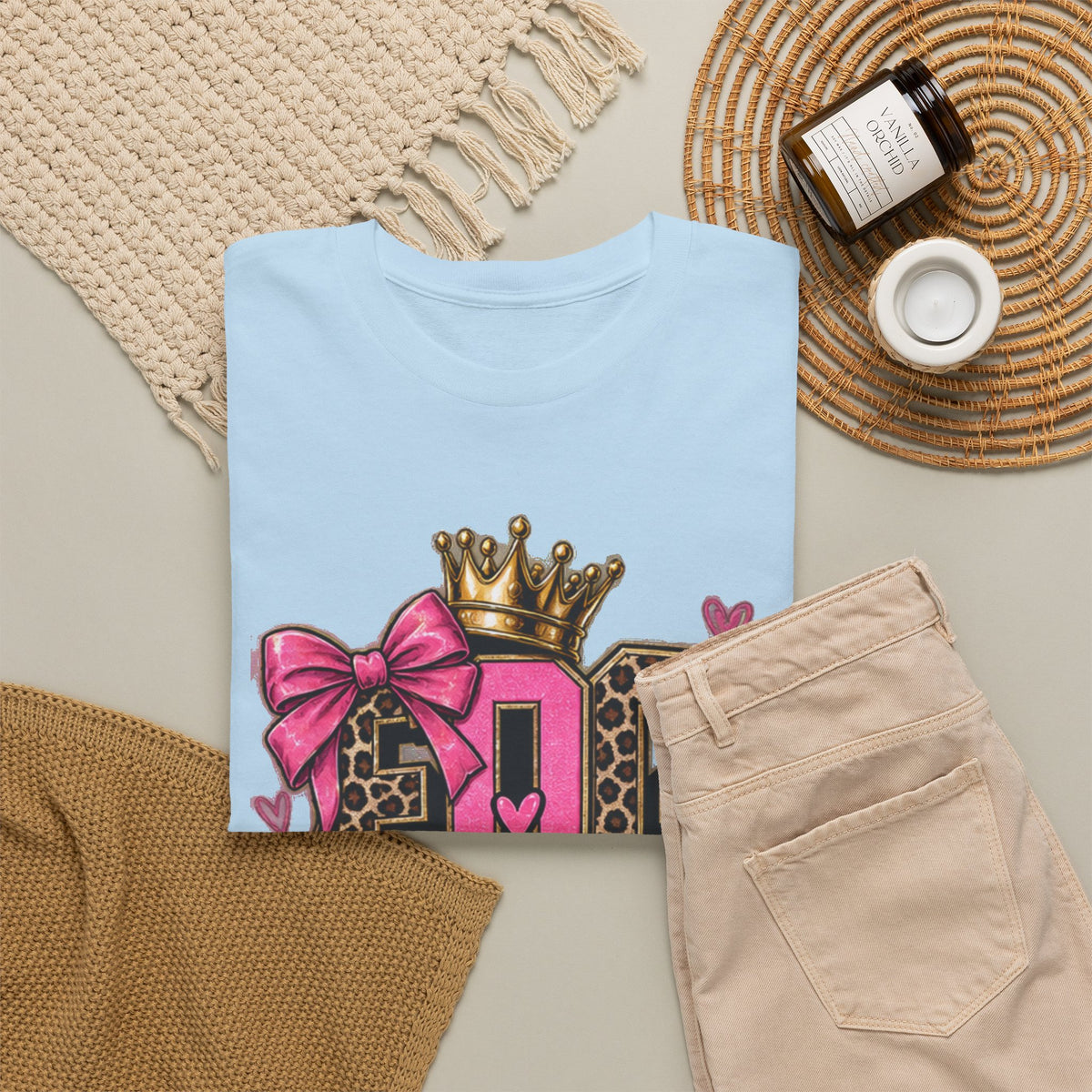 WOW Worship Over Worry Graphic T-Shirt | Christian Faith Tee