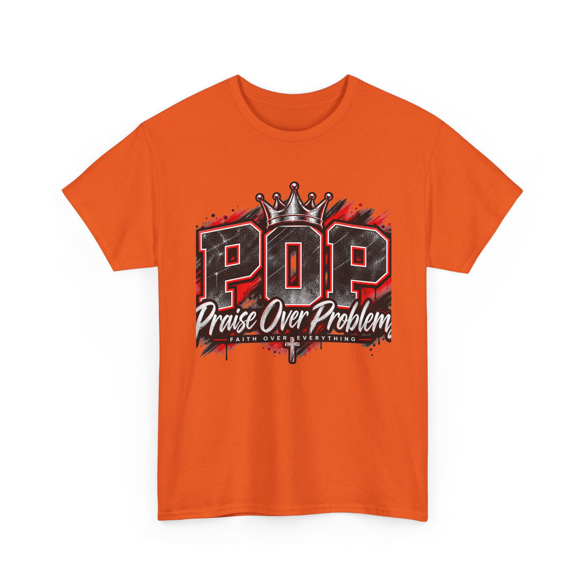 POP 'Praise Over Problems' Graphic Tee — Faith-Based Christian T-Shirt