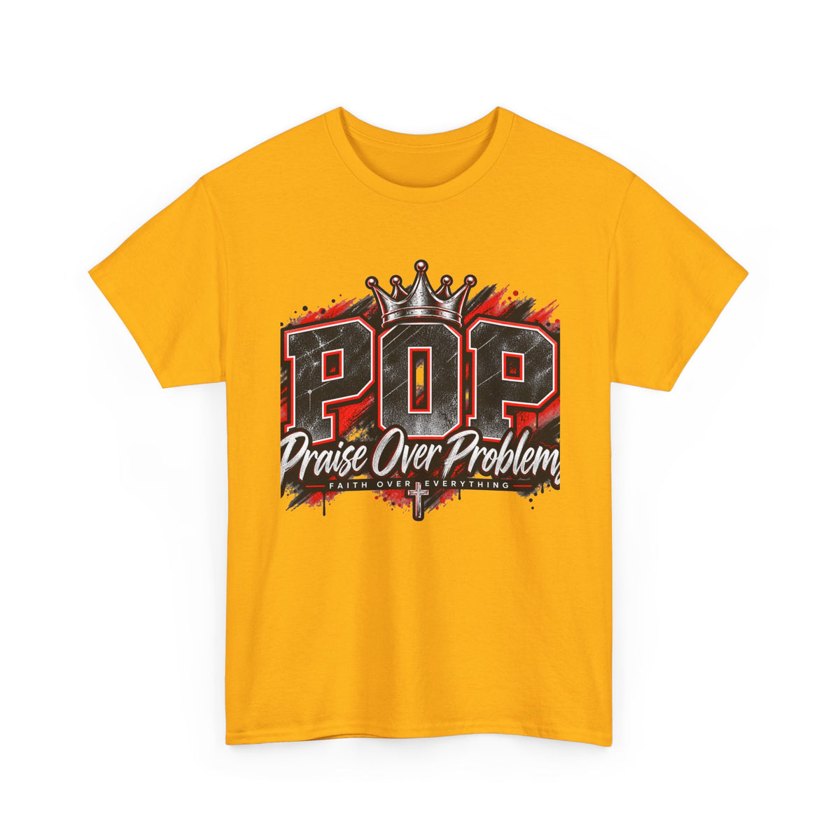 POP 'Praise Over Problems' Graphic Tee — Faith-Based Christian T-Shirt