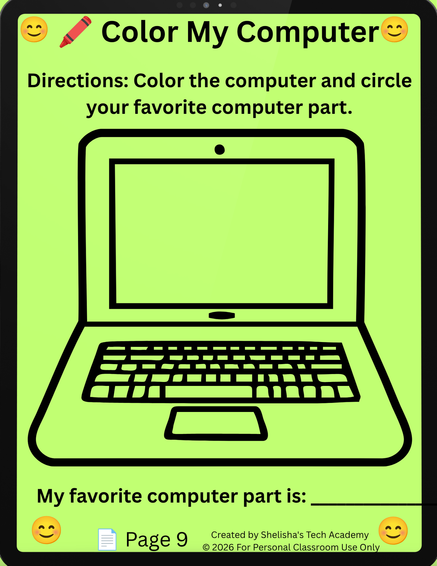 📚 Back-to-School Computer Lab Activity Pack | K-5 Technology Activities & Printables